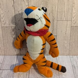 Kellogg's Tony The Tiger Orange and White Tiger Plush Toy with Red Bandana